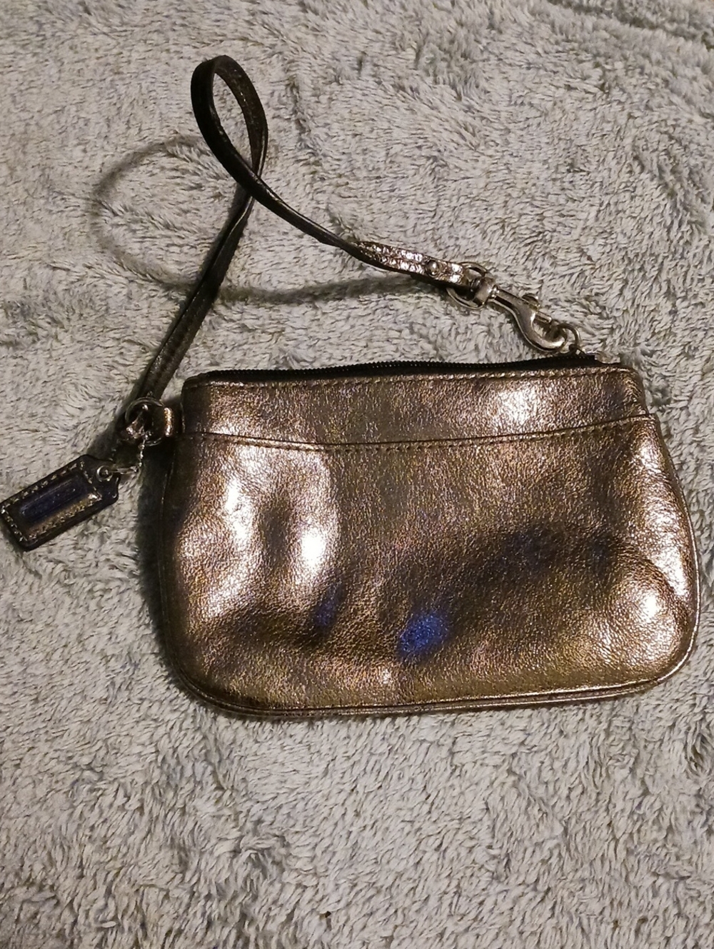 Coach Gold Wristlet